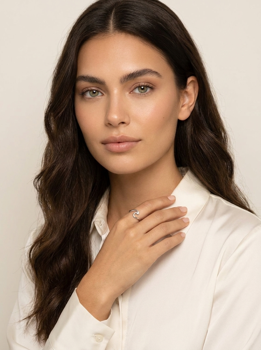 Ocean Wave Open Ring