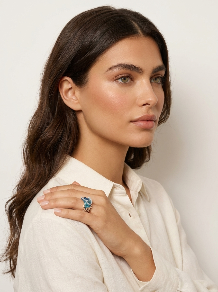 Ocean Wave Ring