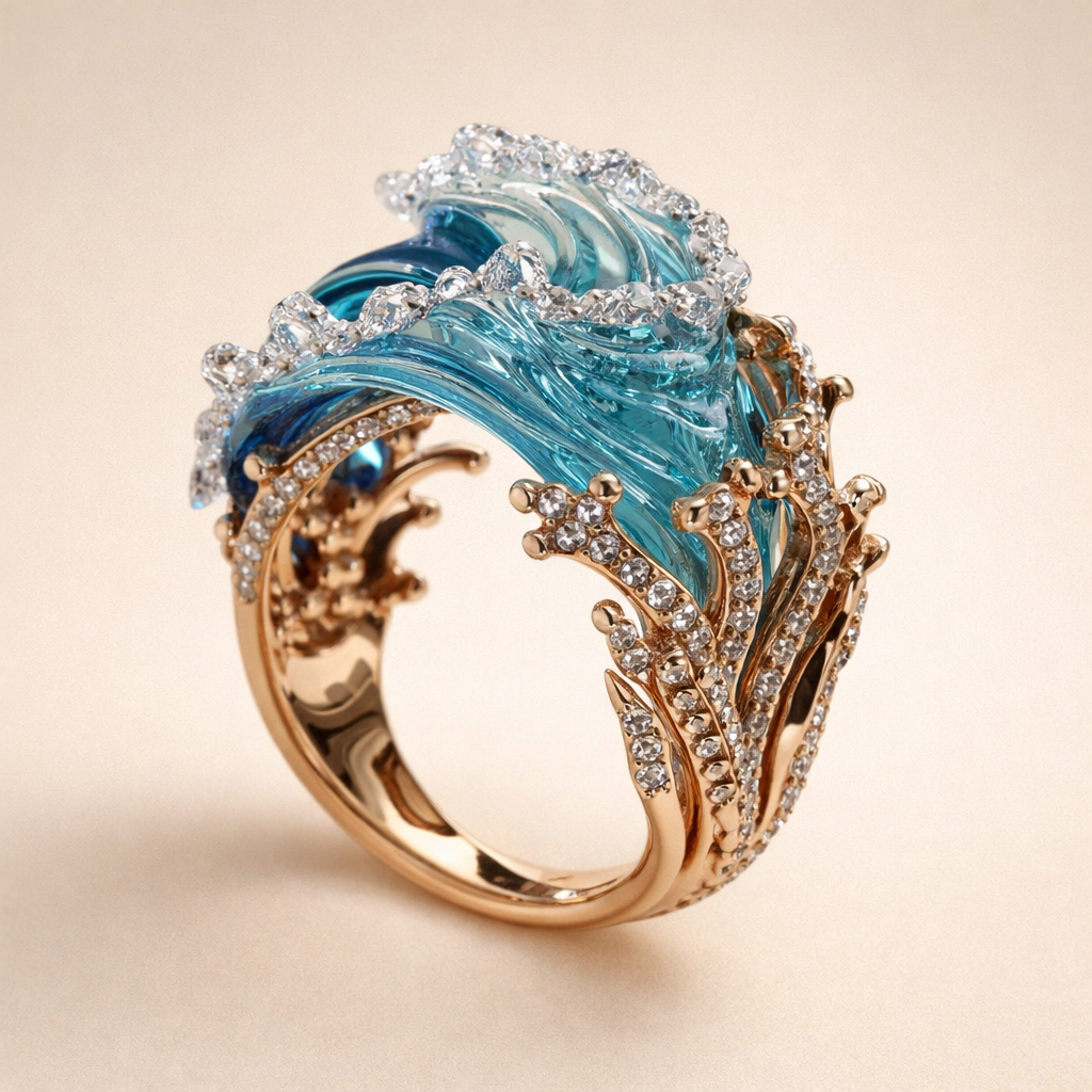 Ocean Wave Ring