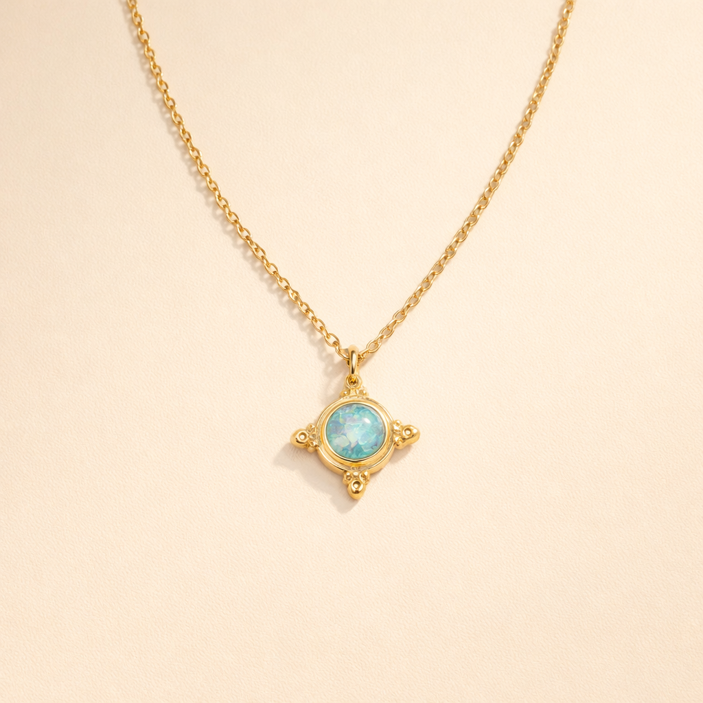 Opal Pendant Necklace