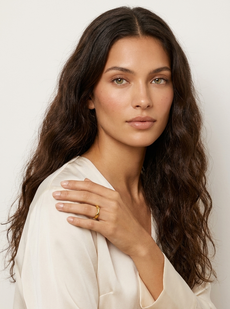 Organic Wave Band Ring
