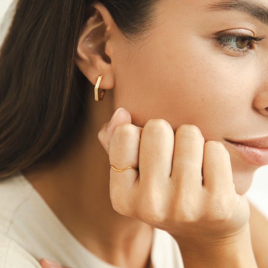 Organic Wave Gold Ring