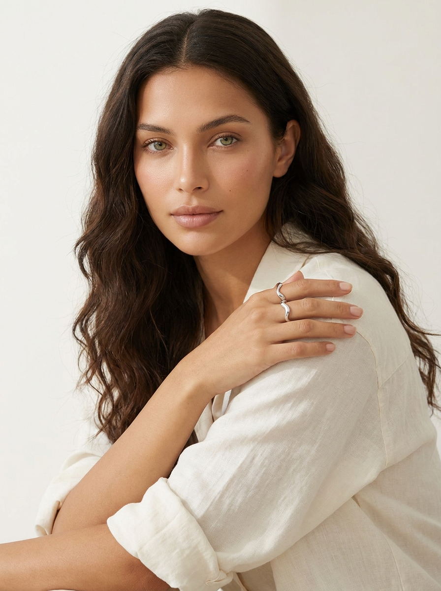 Organic Wave Open Ring