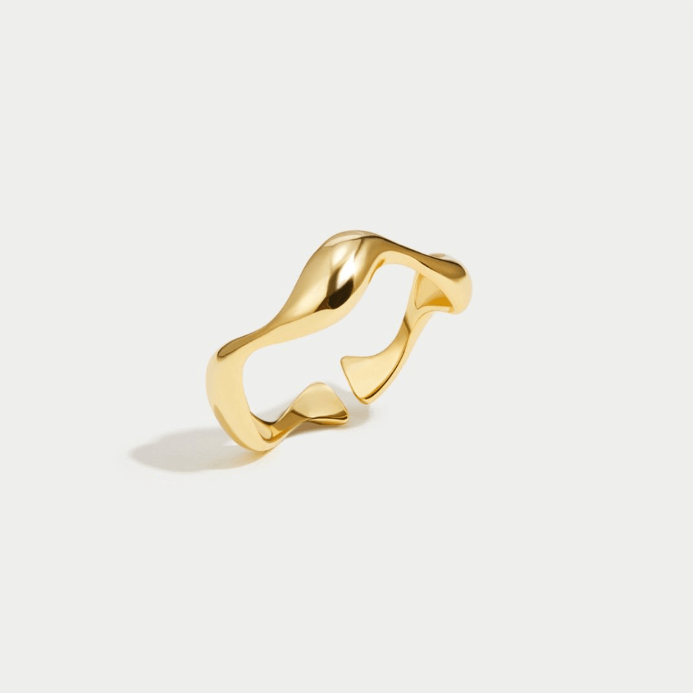 Organic Wave Open Ring