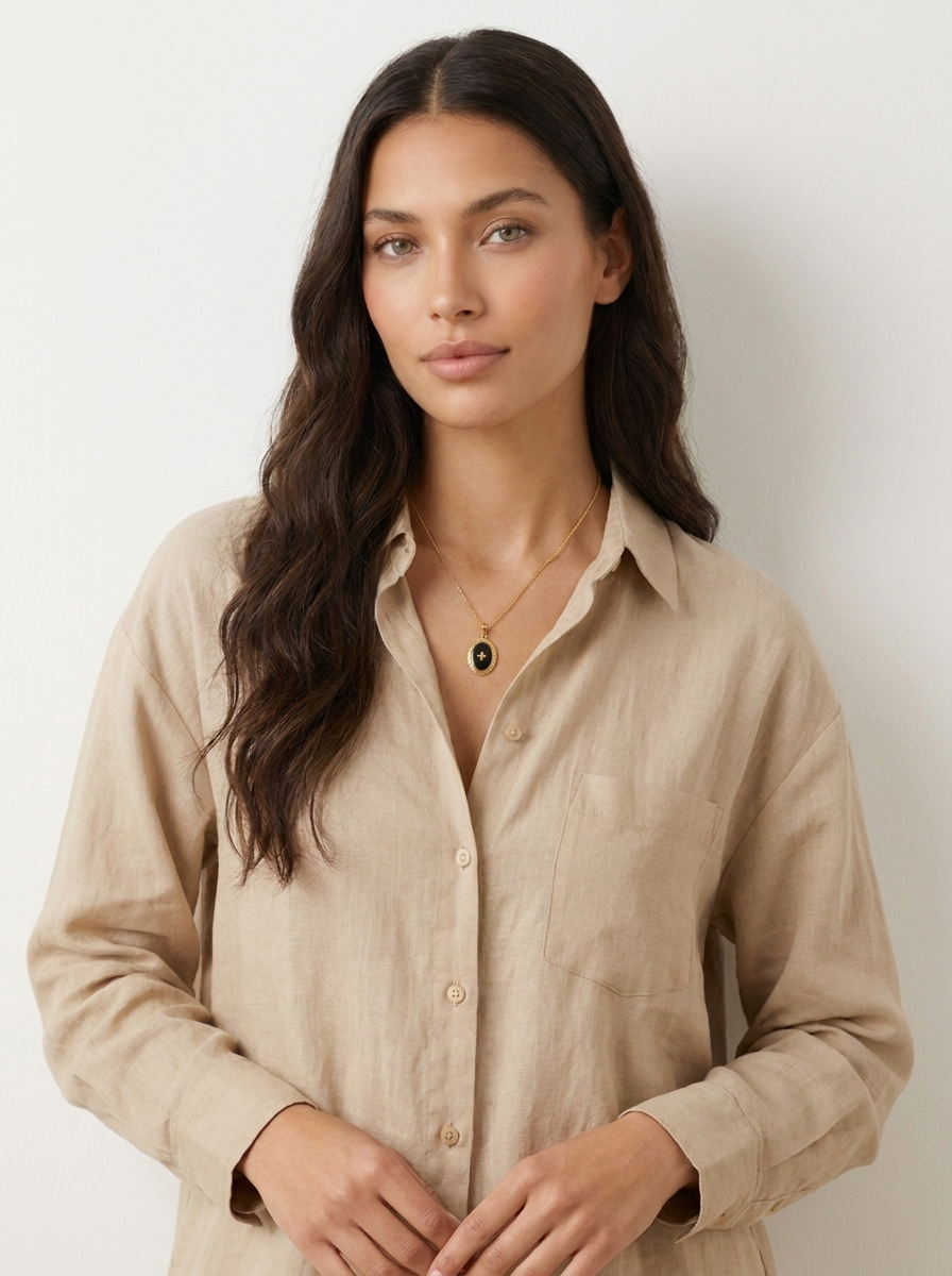 Oval Pendant Necklace