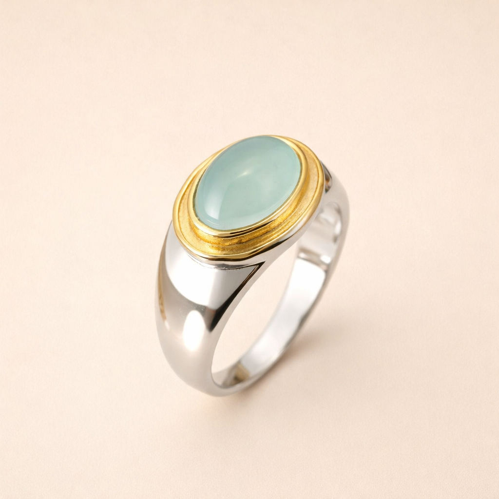 Oval Stone Signet Ring