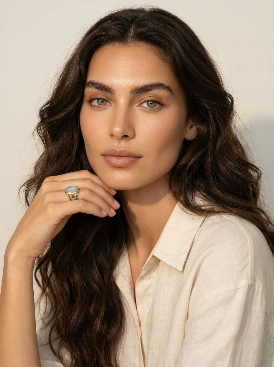 Oval Stone Signet Ring