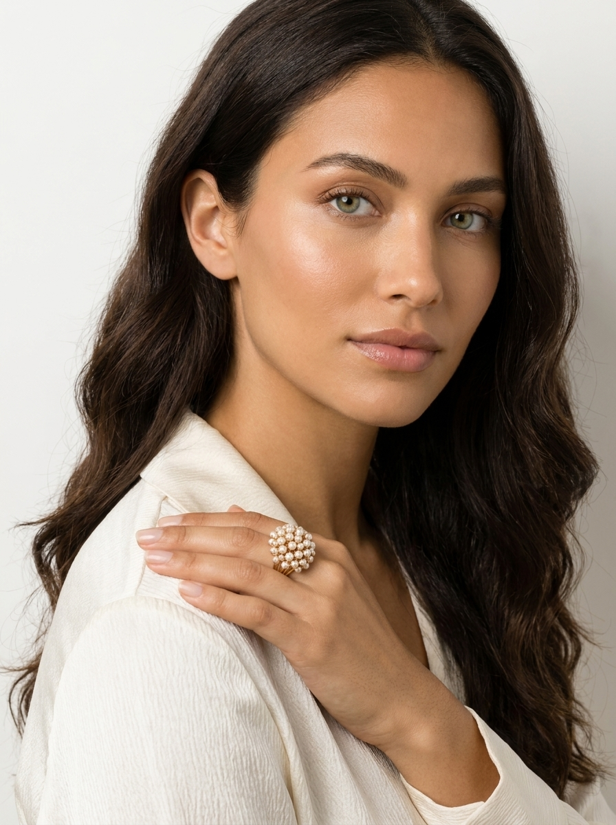 Pearl Blossom Statement Ring – Florence