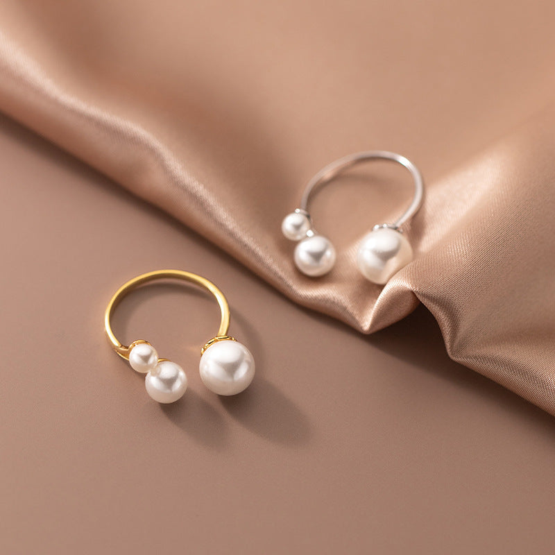 Pearl Open Band Ring