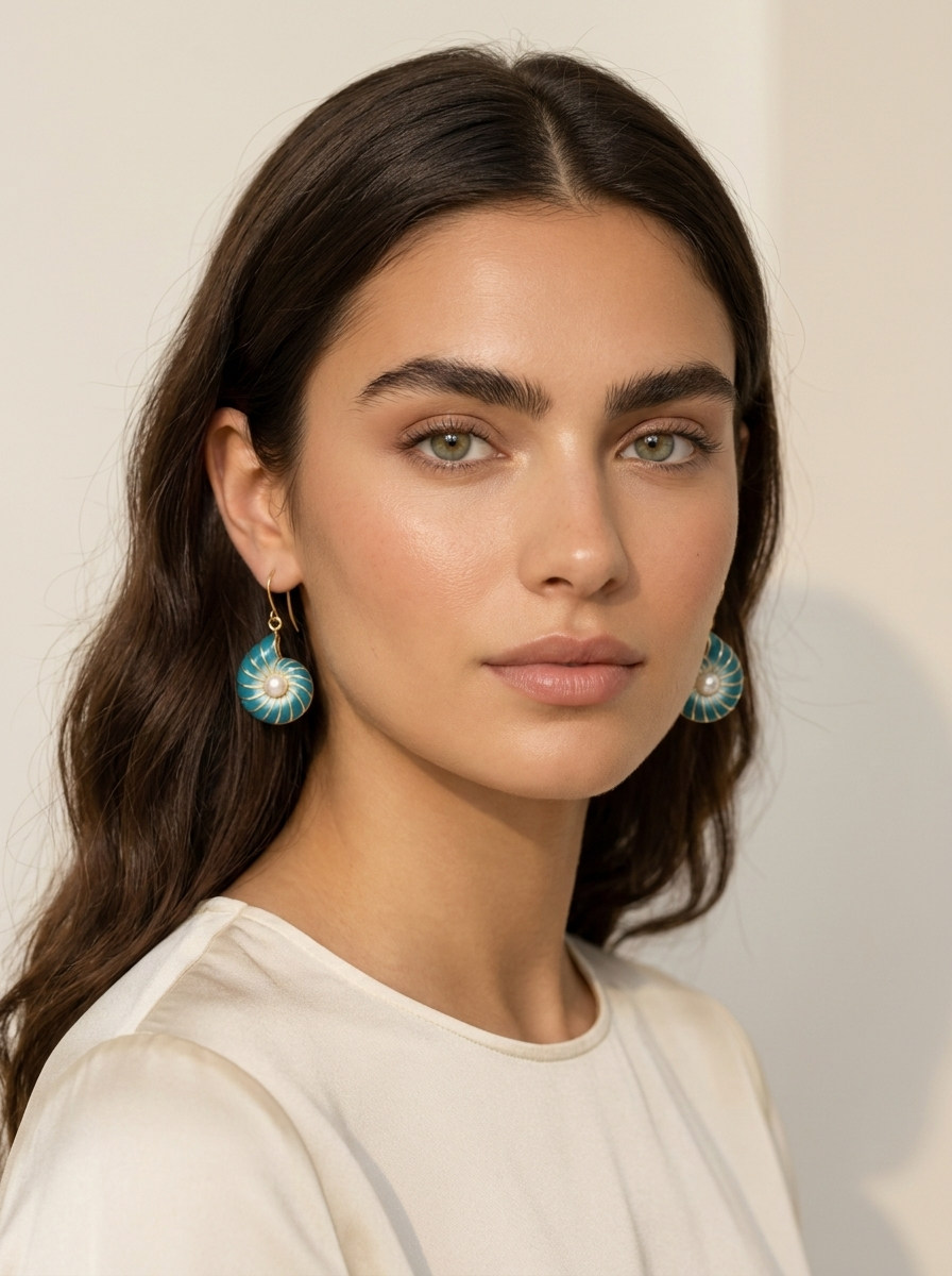 Shell Pearl Drop Earrings