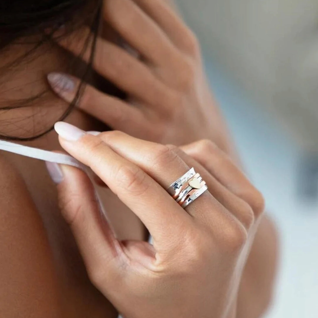 Spinner Heart Ring