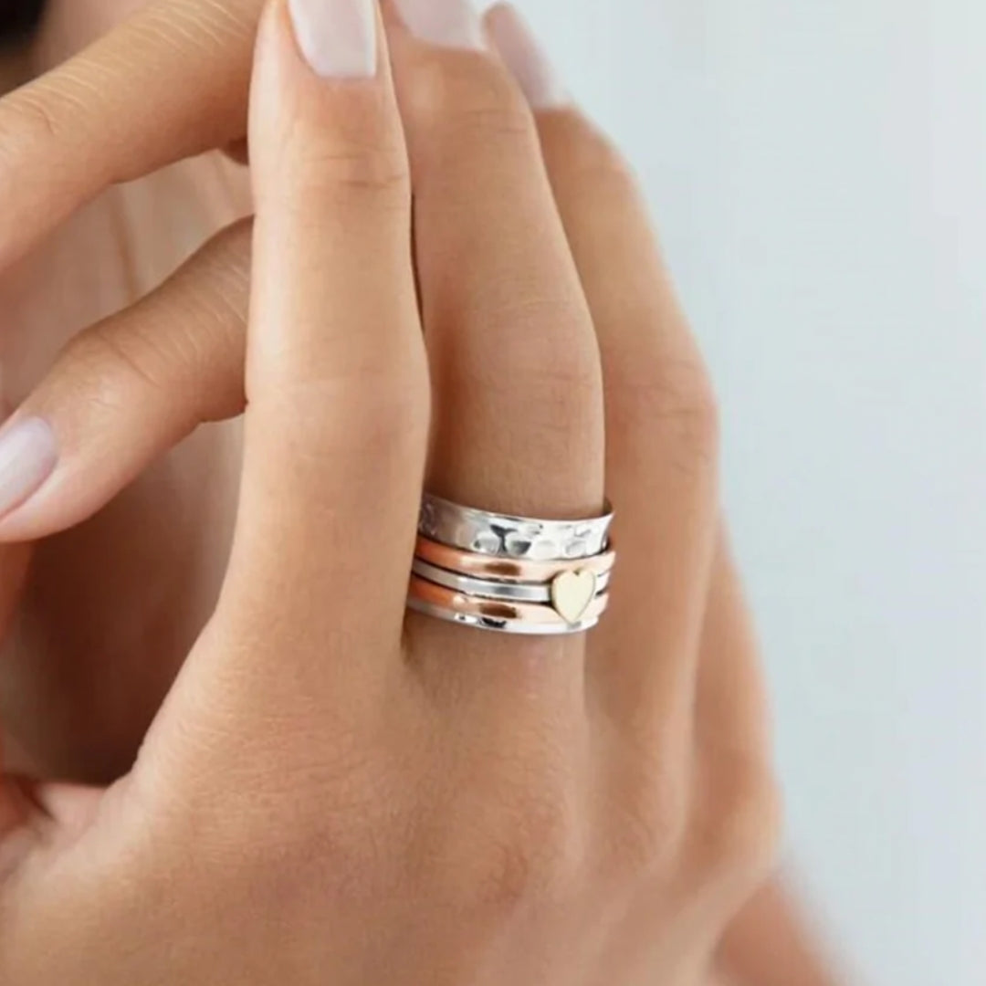 Spinner Heart Ring