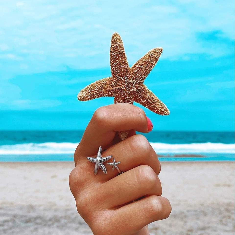 Starfish Open Band Ring