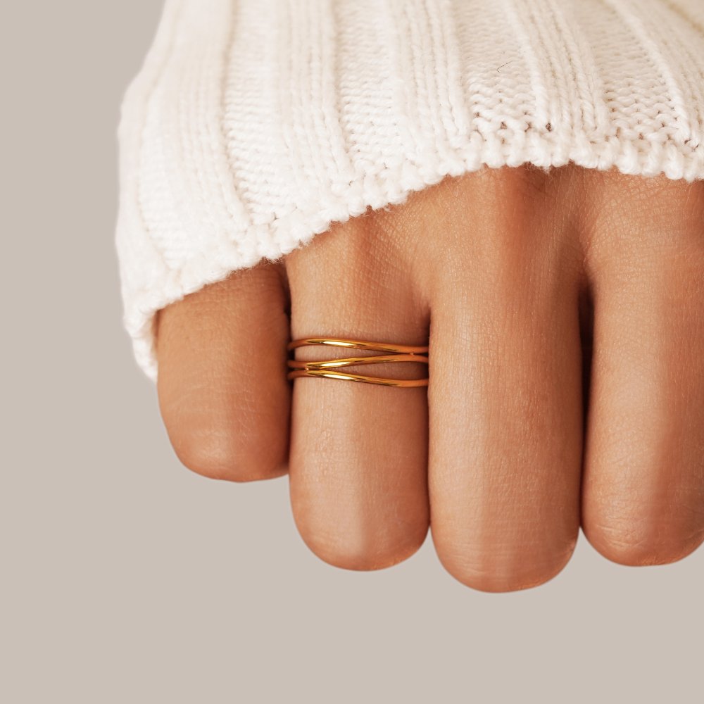 Triple Band Gold Ring