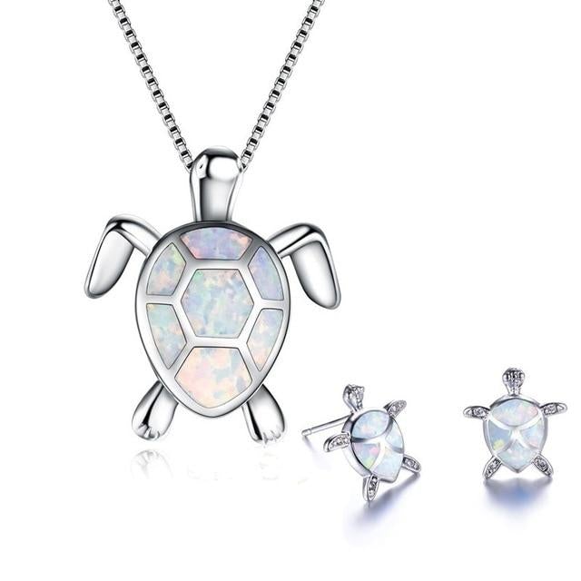 Turtle Pendant Jewellery Set