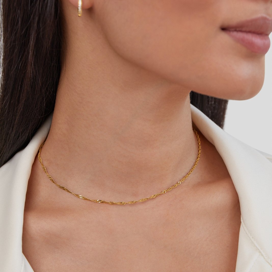 Twisted Chain Link Necklace