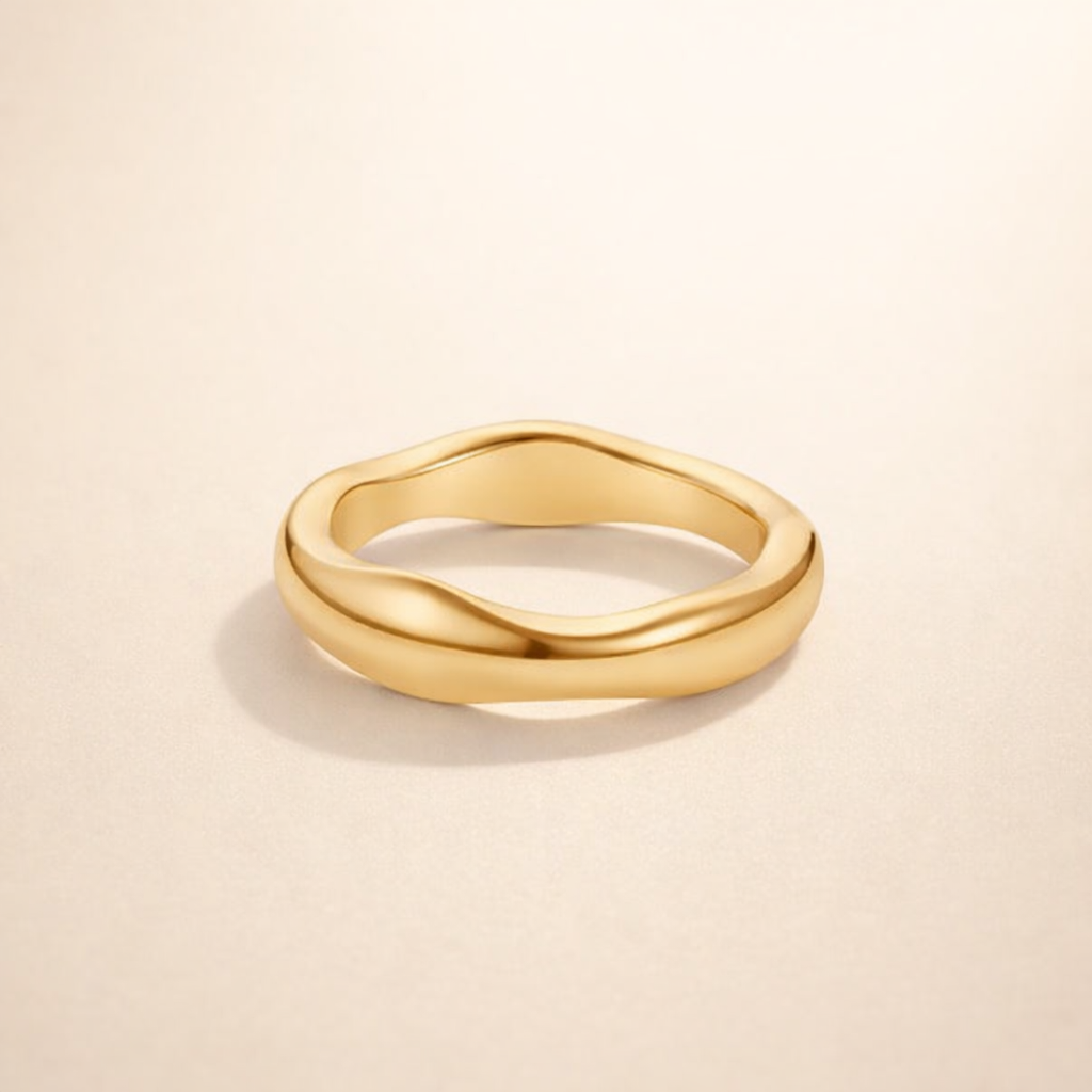Twisted Gold Band Ring