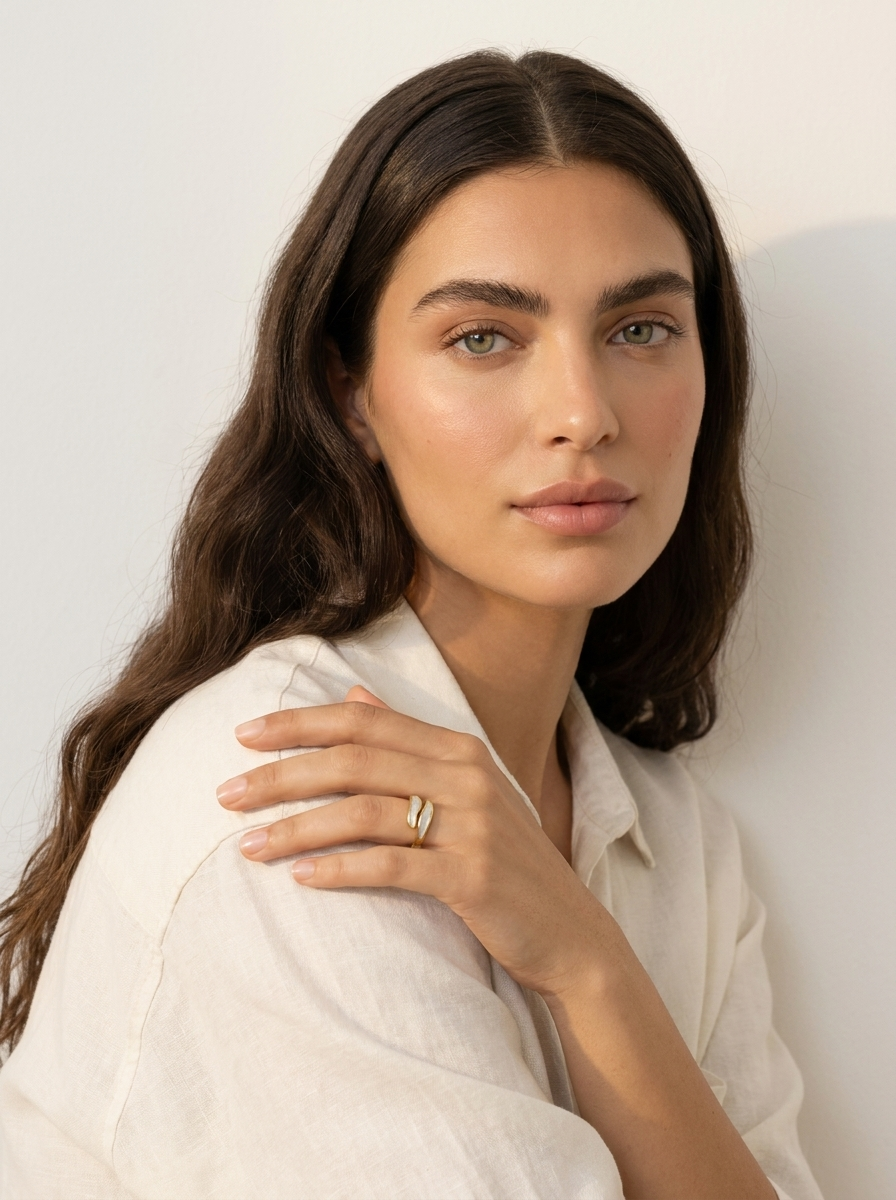 Two-Tone Wave Ring
