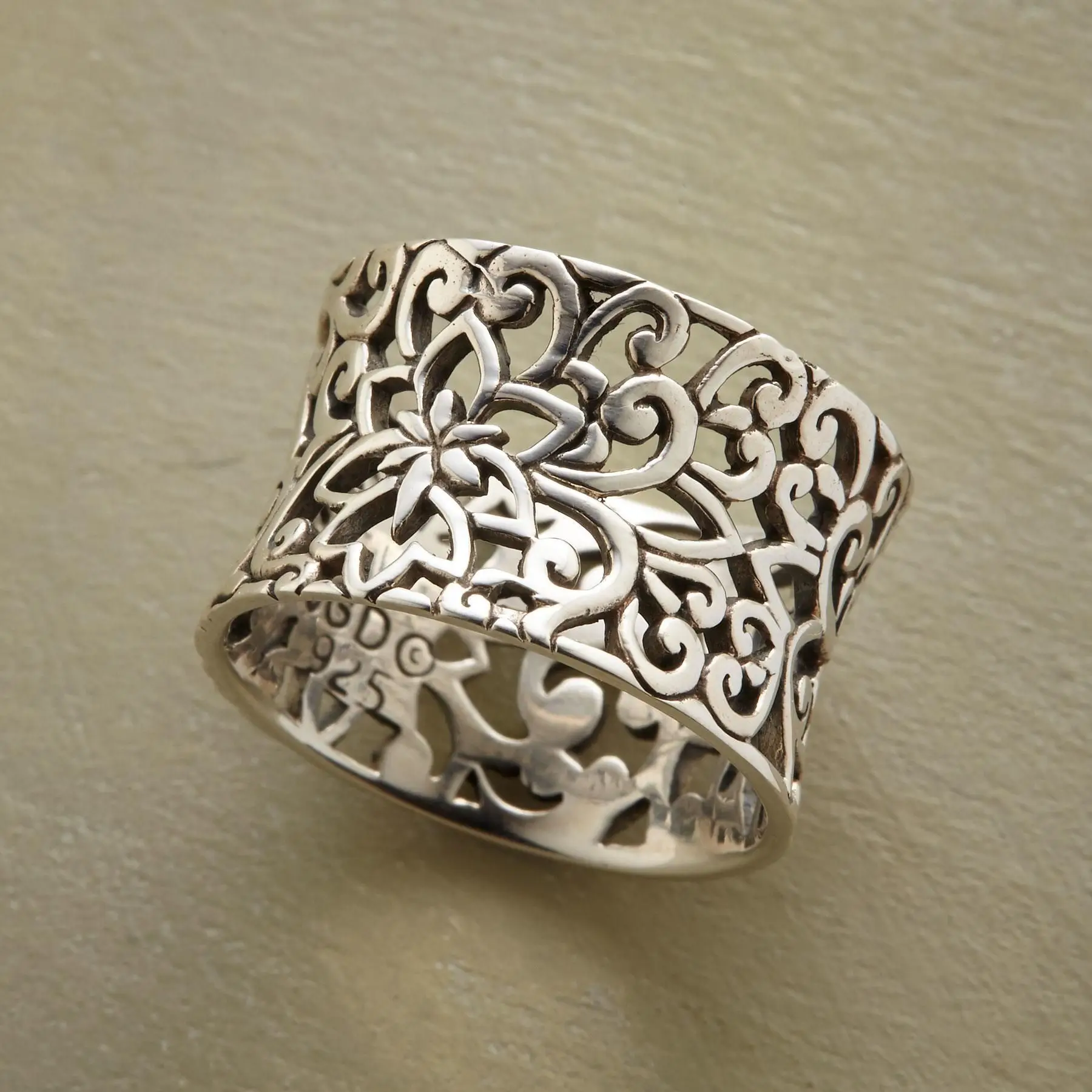 Vintage Filigree Statement Ring - Seraphine