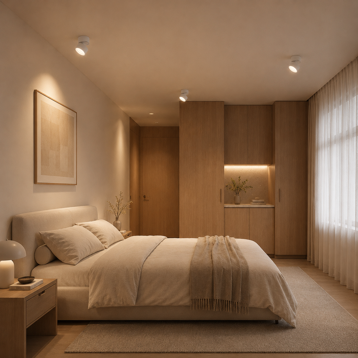 Adjustable LED Ceiling Spotlight – Modern Scandinavian Design