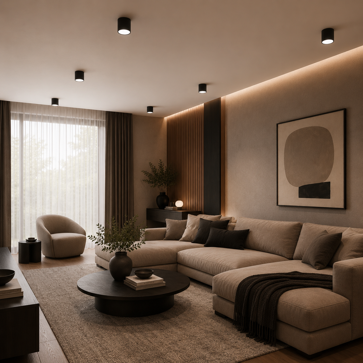 Adjustable LED Ceiling Spotlight – Modern Scandinavian Design