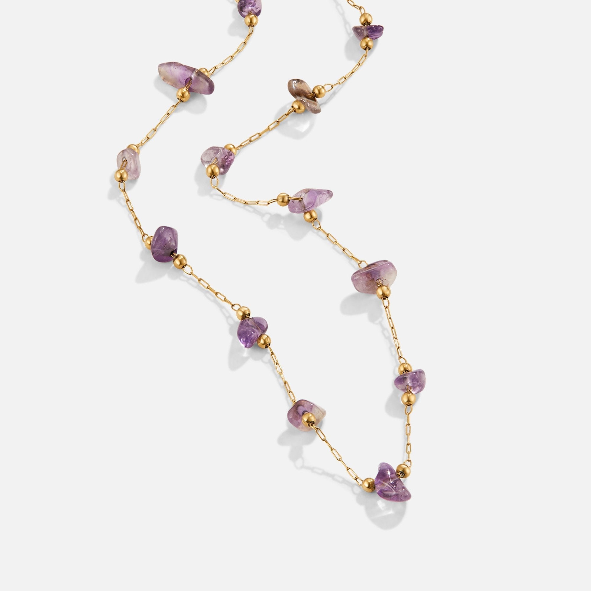 Amethyst Beaded Necklace