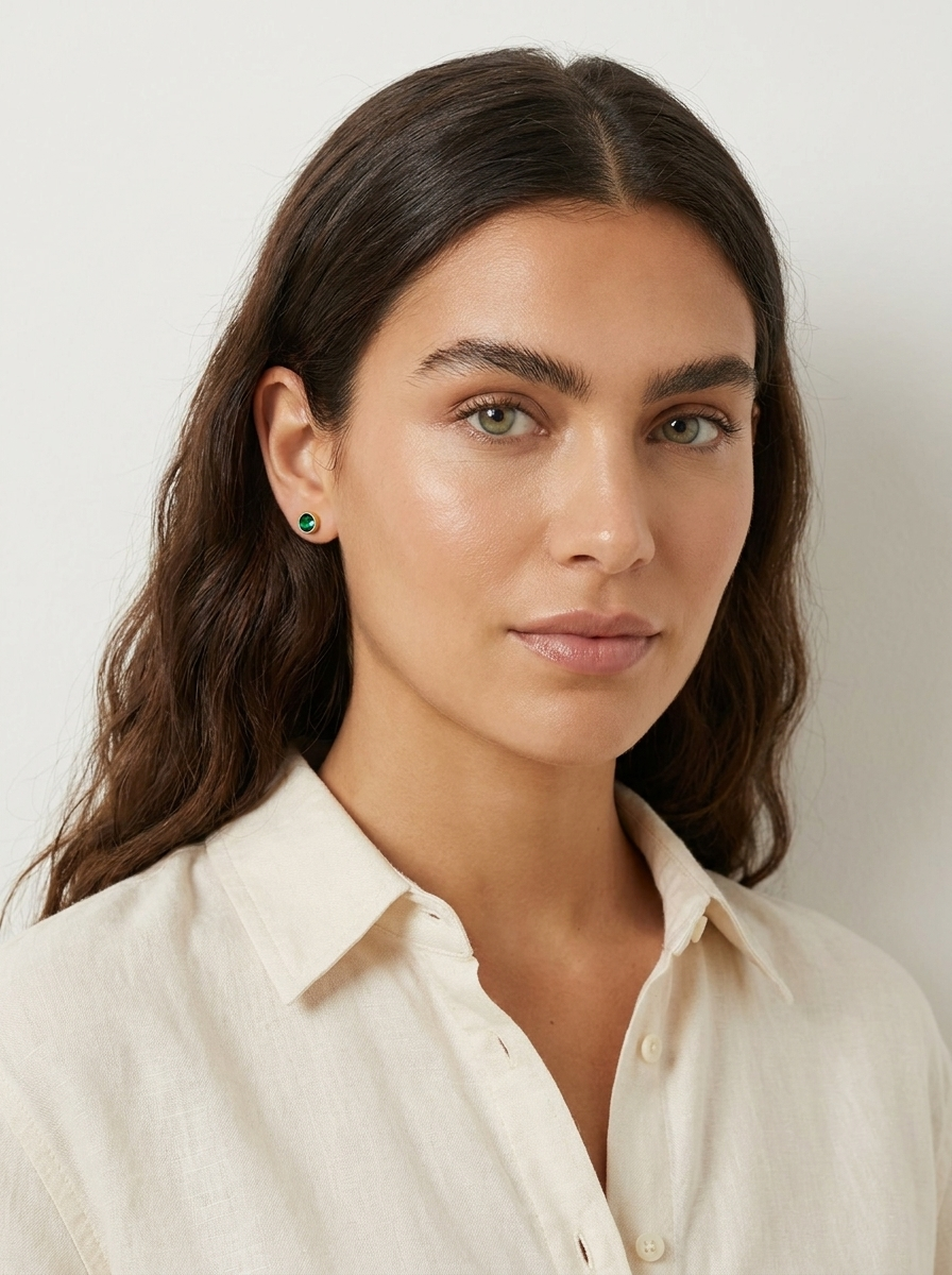 Birthstone Crystal Stud Earrings