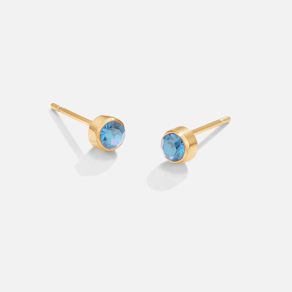Birthstone Crystal Stud Earrings