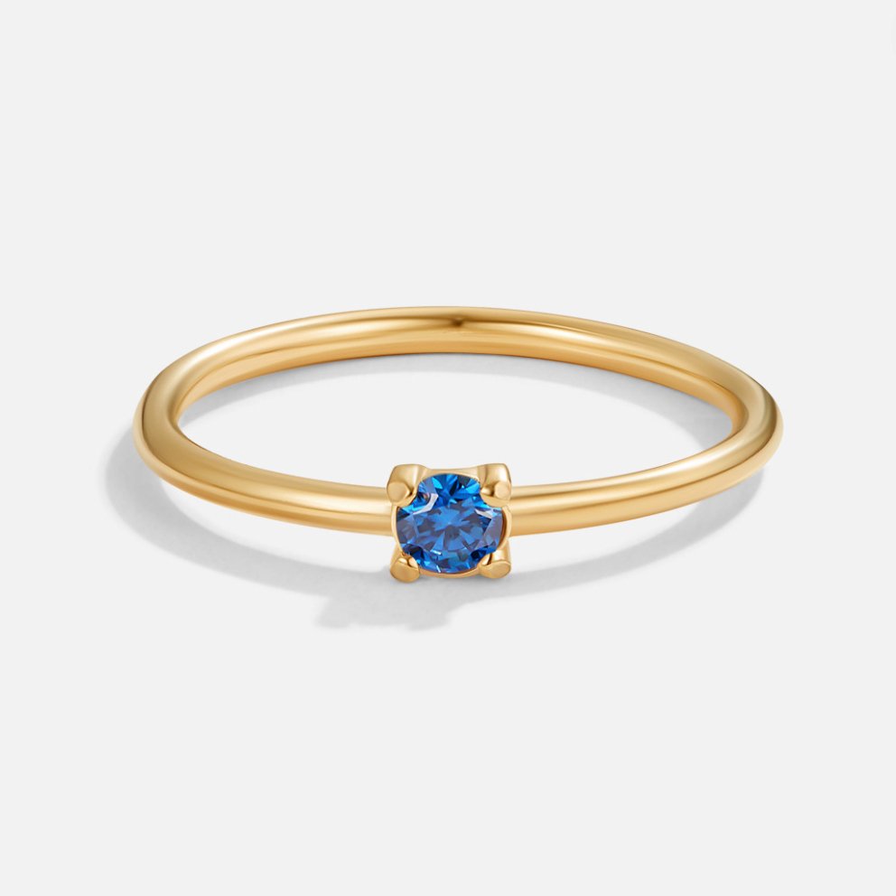 Birthstone Solitaire Ring