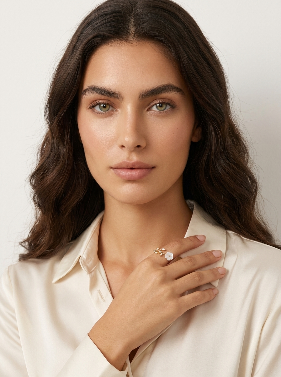 Crown Crystal Statement Ring