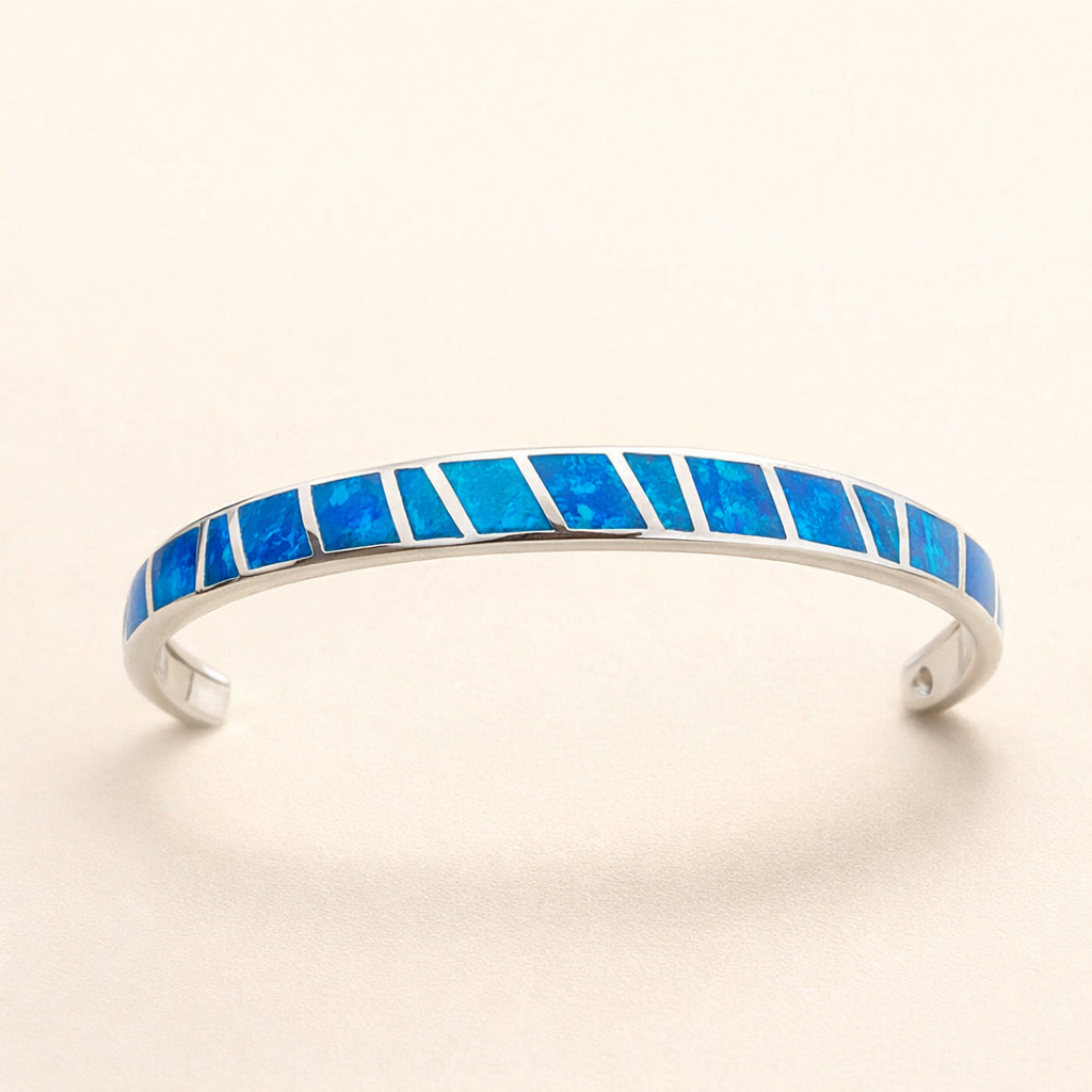 Blue Opal Cuff Bracelet