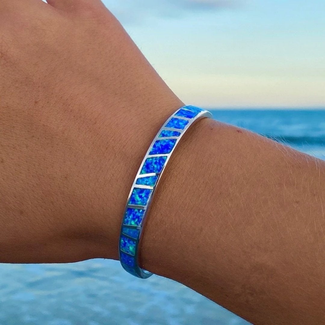Blue Opal Cuff Bracelet