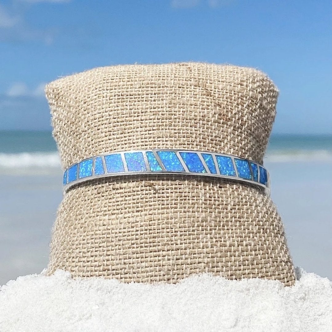 Blue Opal Cuff Bracelet