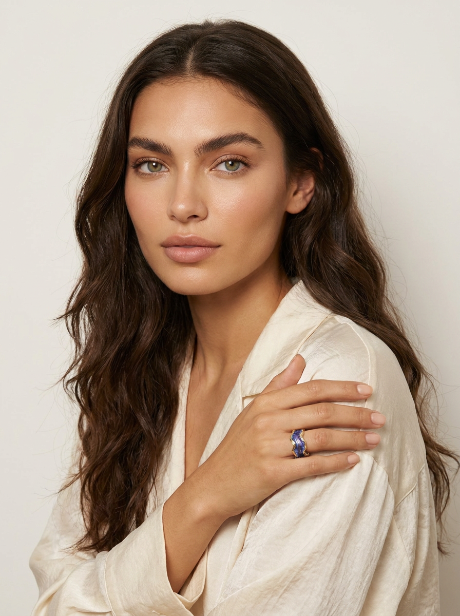 Blue Wave Statement Ring