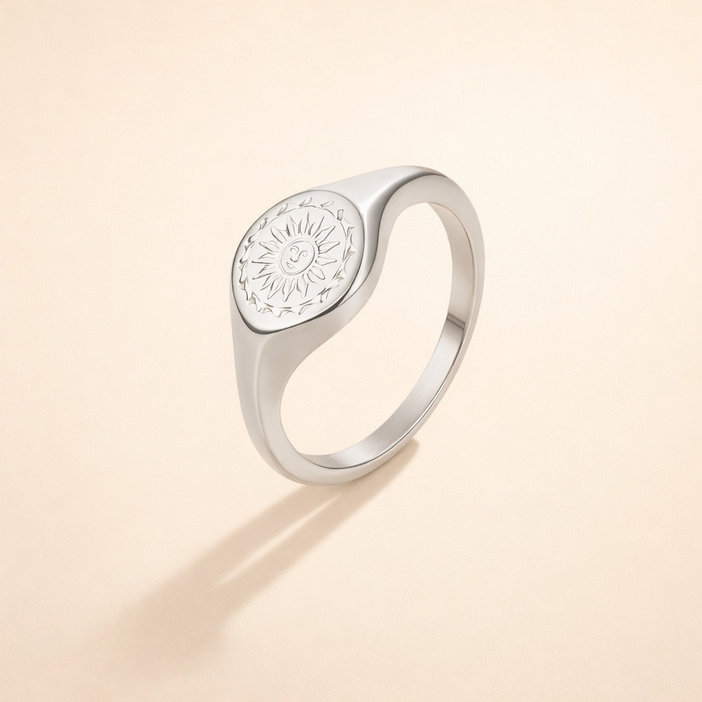 Celestial Sun Signet Ring