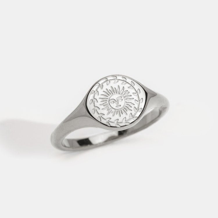 Celestial Sun Signet Ring