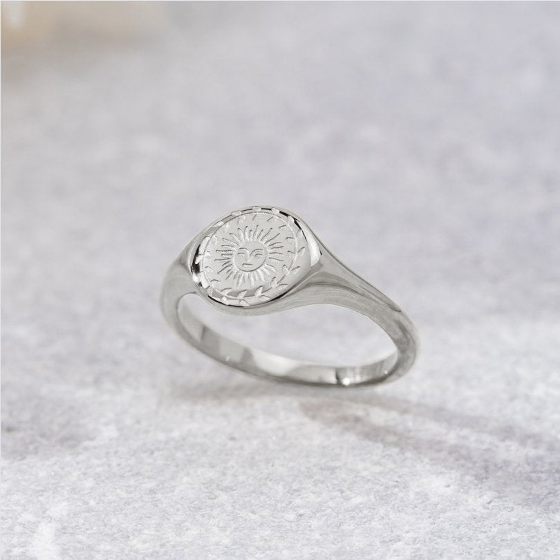 Celestial Sun Signet Ring