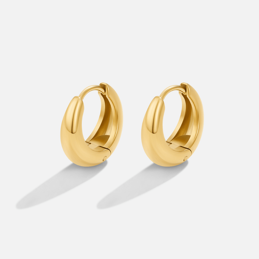 Classic Gold Huggie Hoop Earrings