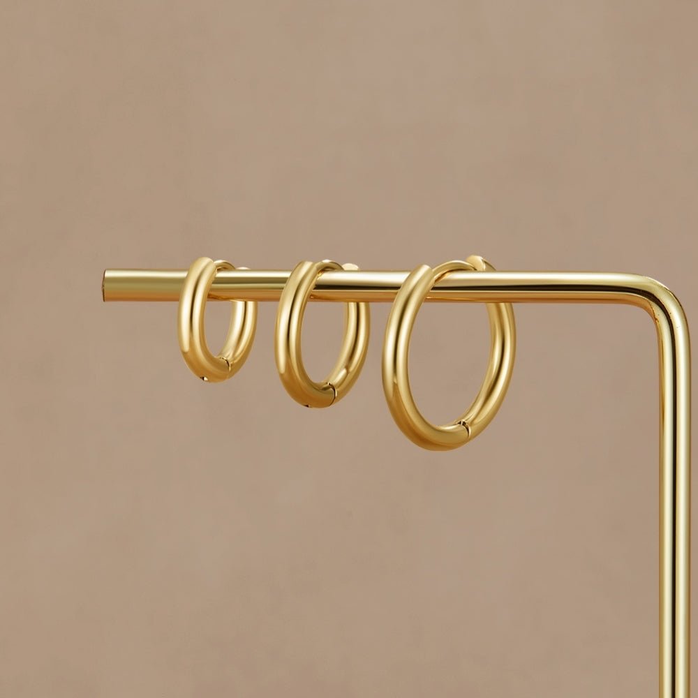Classic Hoop Earrings Set