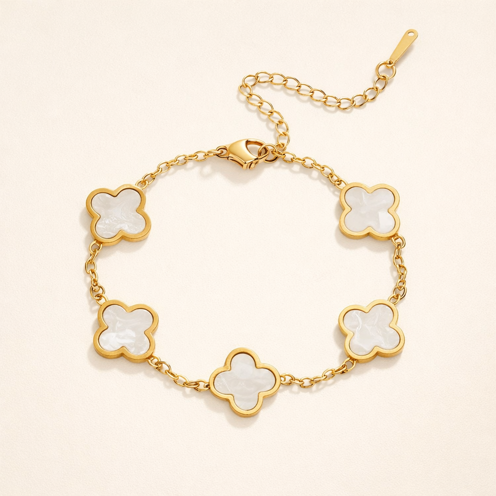 Clover Chain Bracelet Gold