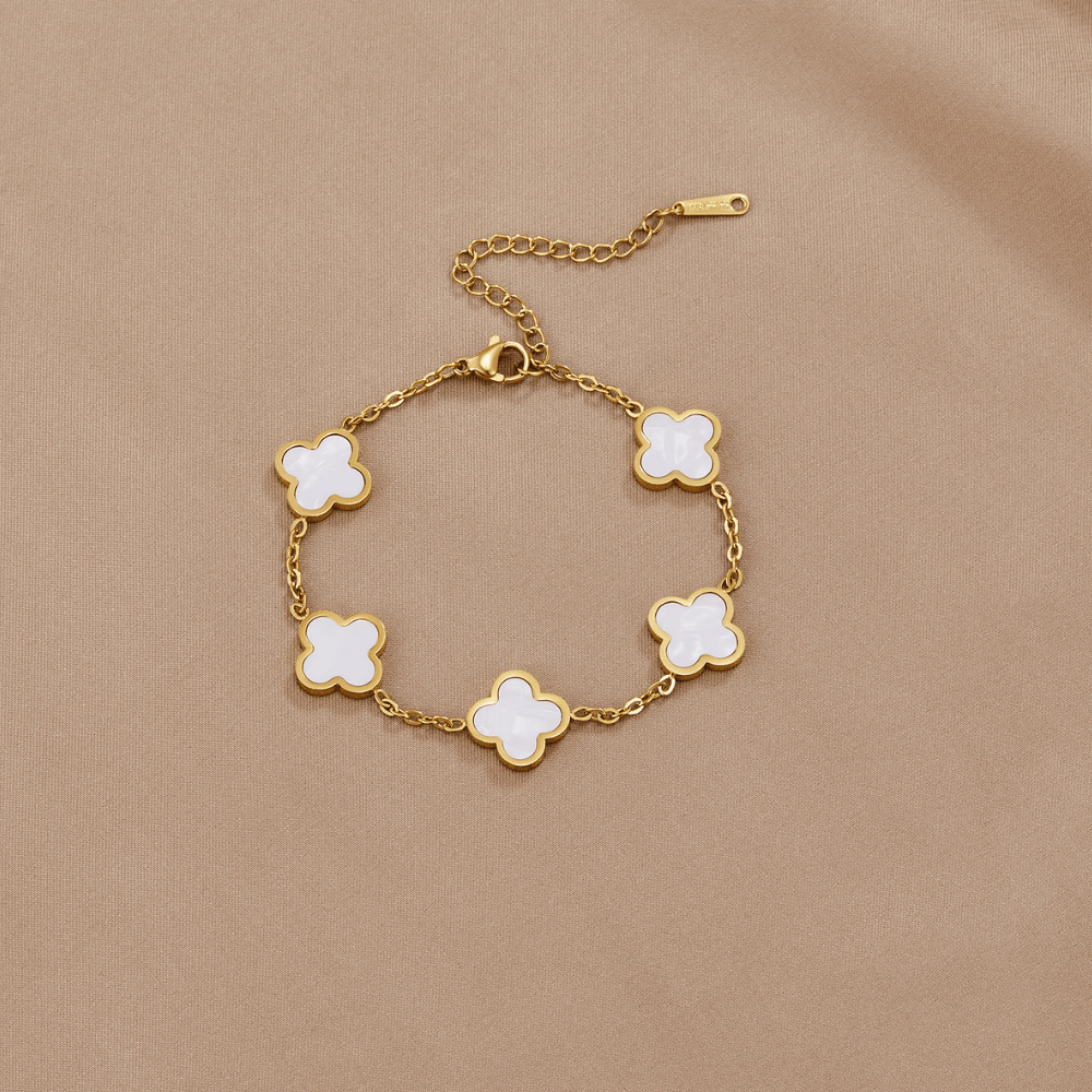 Clover Chain Bracelet Gold