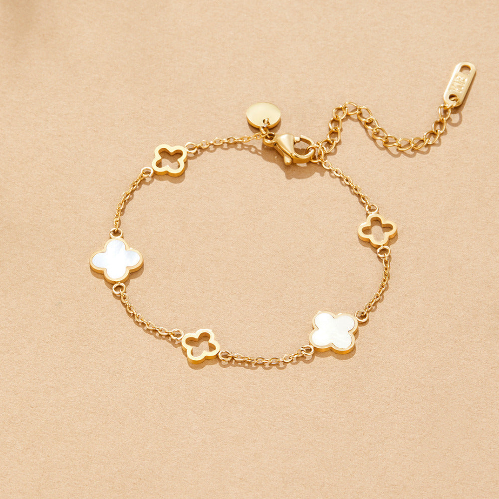 Clover Chain Link Bracelet