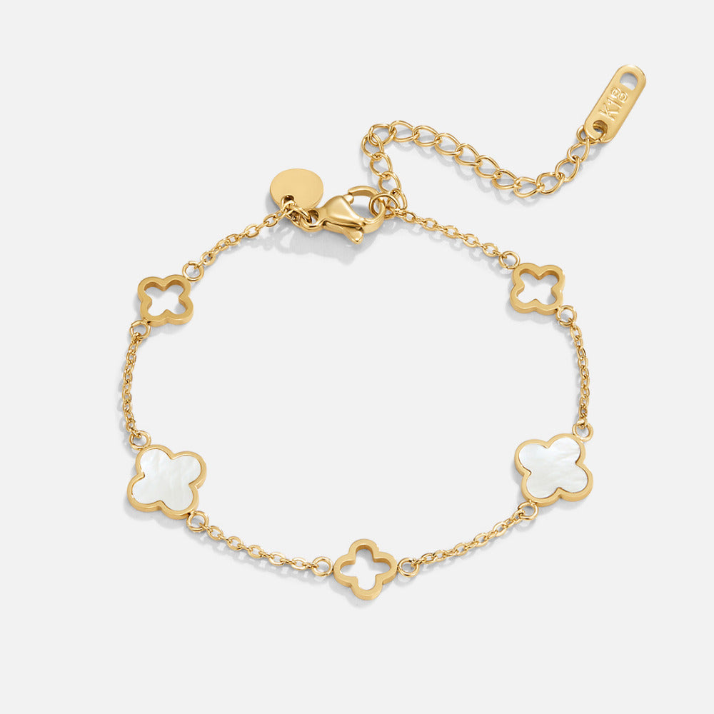Clover Chain Link Bracelet