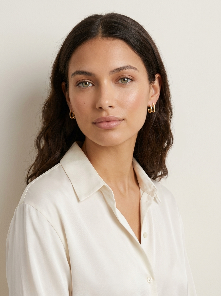 Crystal Huggie Hoop Earrings