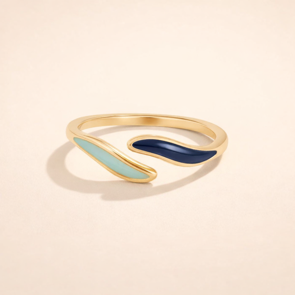 Dual Enamel Open Ring