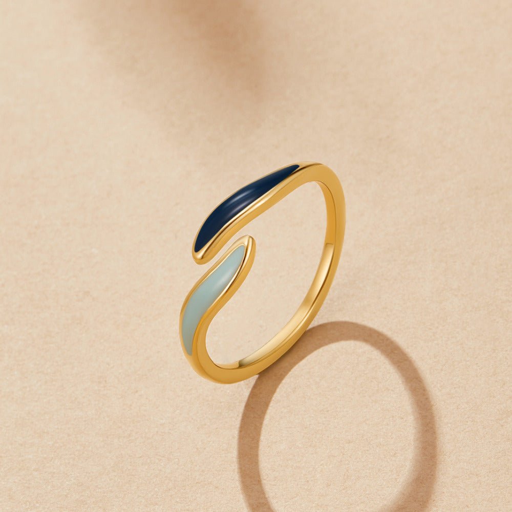 Dual Enamel Open Ring
