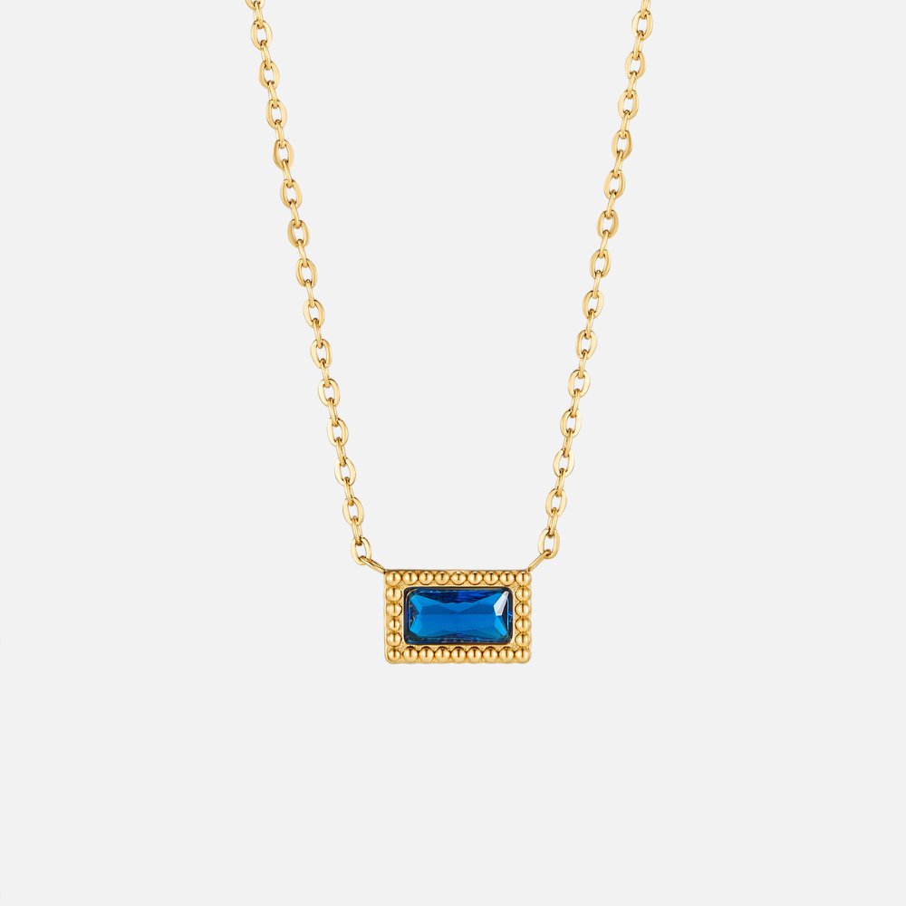 Emerald Cut Pendant Necklace