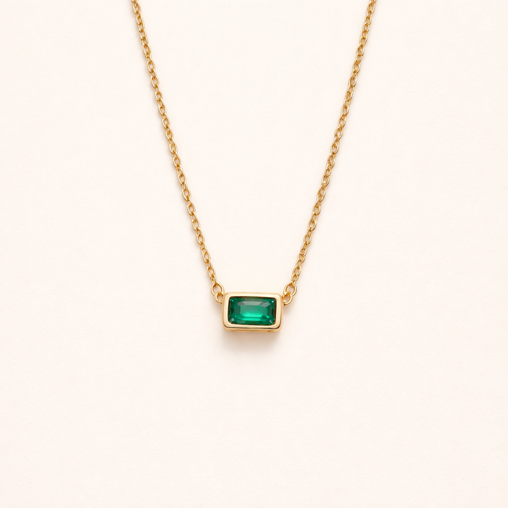 Emerald Stone Necklace