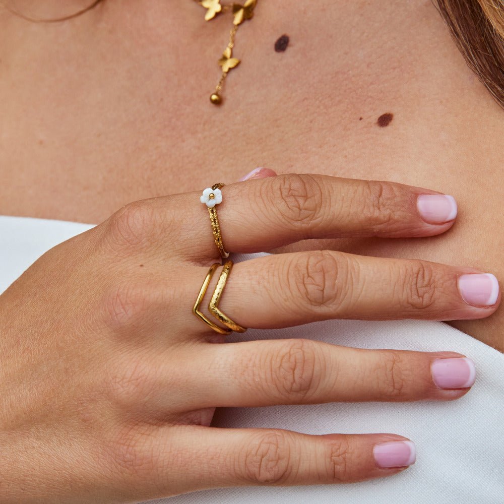Floral Gold Ring
