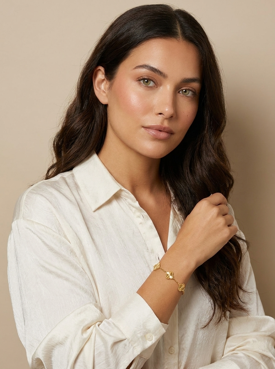 Floral Link Bracelet
